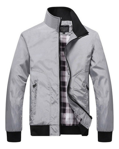 Chaqueta De Invierno Casual Para Hombre Con Cremallera