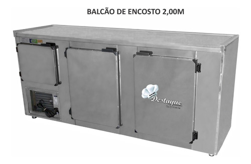 Balcão De Encosto Refrigerado 2,00 Mts