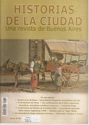 Revista Historias De La Ciudad Nº 34 Diciembre 2005