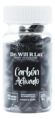 Carbón Activado 60 Cápsulas Dr. Will R Lax