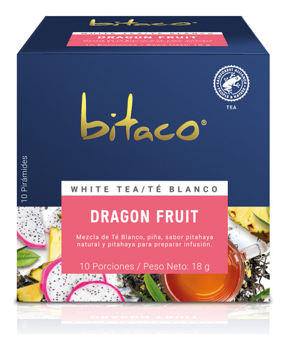 Te Blanco White Dragon Bitaco Caja - Unidad a $1223