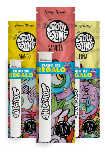 Blunt Hemp Soulblime Sabores + Porta Caños De Regalo (vegan)