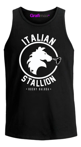 Polera Italian Stallion Semental Musculosa Sudadera Grafimax