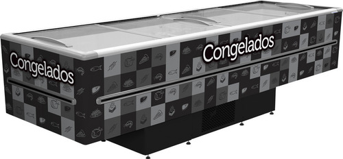 Ilha Congelados Fricon Iced 1163 Preta 2 Anos 220v