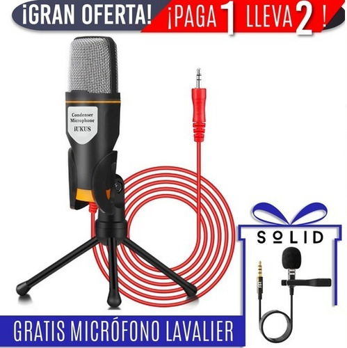 Microfono Youtube Computador Condensador Profesional W01