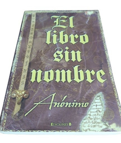 Libro Sin Nombre - Anonimo. Libro Físico