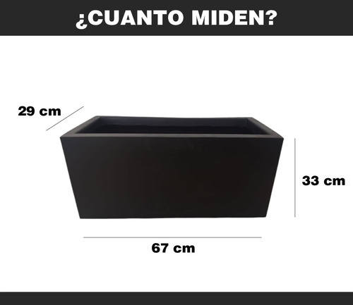 Imagen 6 de 6 de Maceta Minimalista Jardinera Mejor Que Fibra De Vidrio .106