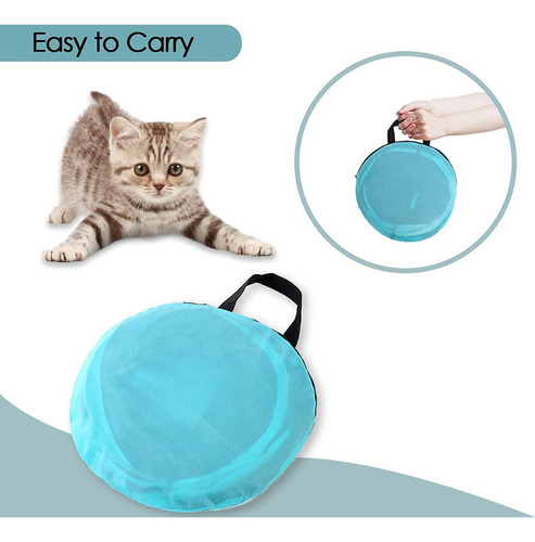 Túneles Plegables 5 Agujeros Para Gatos Túnel Juego Mascotas