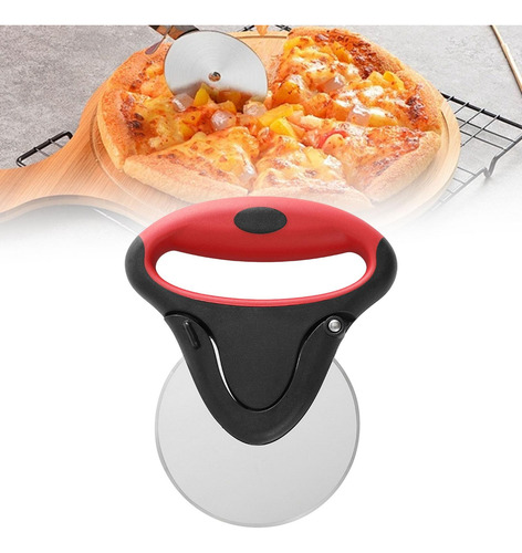 De Pizza Con Rueda Y Mango Antideslizante, De Mano,