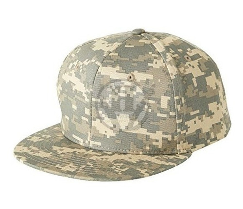 Gorra Para Chicos Visera Plana Tactica Camuflada Acu Digital