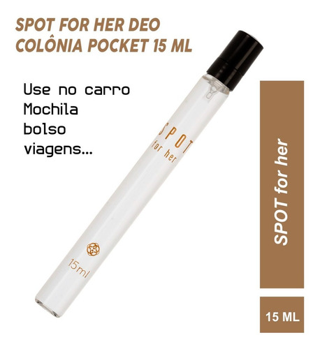 Imagem 4 de 7 de Perfume Spot For Her Feminino 75ml + Miniatura 15 Ml