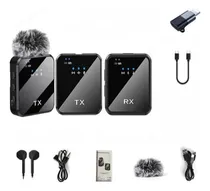 Comprar Micrófono De Solapa Doble Inalámbrico Celulares Cámaras Pro