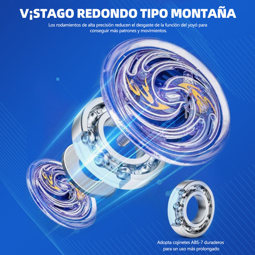 Yoyo Profesional De Aleación Regalo Paraniños Luminoso 3 Pzs