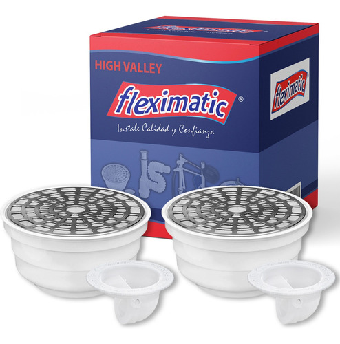 Coladera Universal Fleximatic Valvula Check Antiolores 2 Pzs