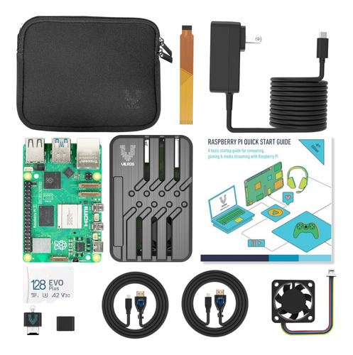 Vilros Kit De Inicio Completo Para Raspberry Pi 5 Con Carcas