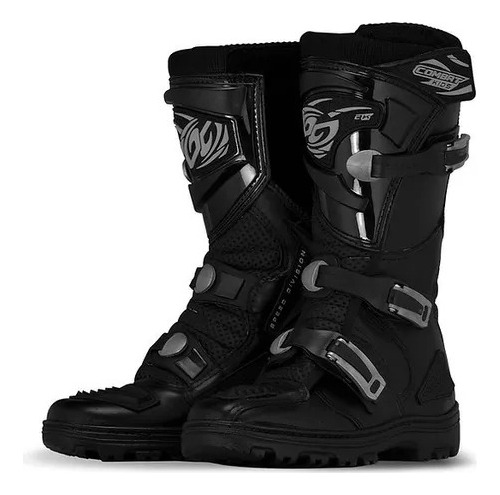 Bota Pro Tork Combat Kids Negra T-36 Moto Avenida