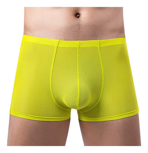 Pantalones Cortos Tipo Bóxer Suaves De Malla Transpirable Pa