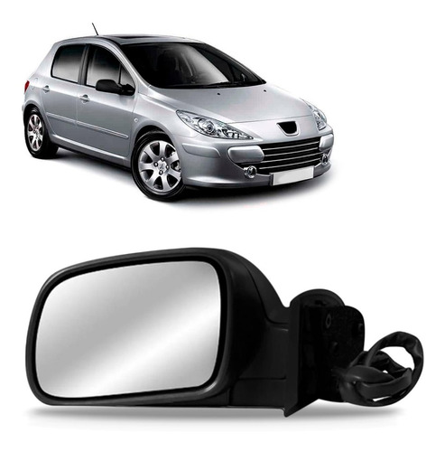 Retrovisor Peugeot 307 2001 A 2012 Elétrico Retrátil Térmico