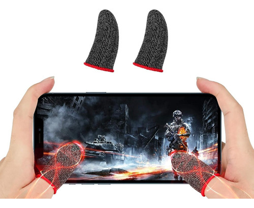 Cubre Dedos Para Celular Par Dedales Gamer X2 Pubg Freef Cod