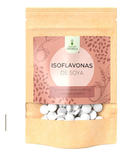 1 Sobre De Isoflavonas De Soya Lemon Cochella. 100 Tabletas.