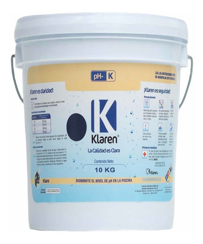 Reductor De Ph Alberca Ph- Klaren 10 K