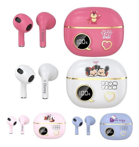 Audífonos Bluetooth Tws Mickey Headphones Con Micrófono In