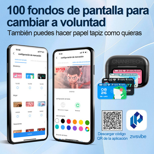 Bluetooth Audifonos Cancelacion De Ruido Con Pantalla Táctil
