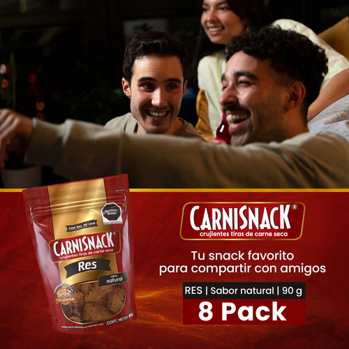 Carnisnack Natural 90g (caja Con 8pz)