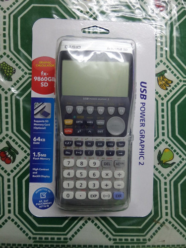 Calculadora Grafica Casio Fx-9860 Giisd Nueva Slot Tj Memory