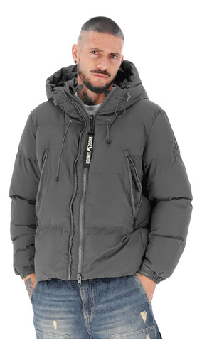 Campera Bross London Con Cinta Gris
