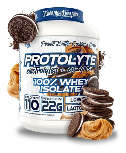 Vmi Sports Protolyte 100% Whey Protein 4.6 Lb Mf Sabor Peanut Butter Cookies And Cream