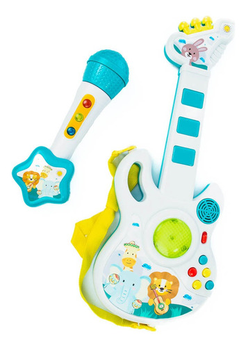 Guitarra Y Micrófono De Juguete Musical Para Bebés