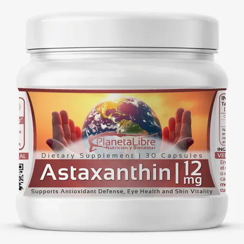 Astaxantina 12 Mg + Potente Antioxidante Ojos Piel Articular
