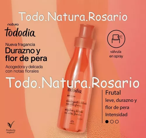 Natura Tododia Body Splash Durazno Y Flor De Pera 200ml