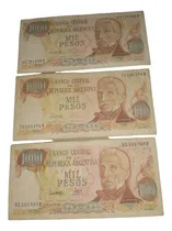 Comprar Billete De Mil Pesos Año 1978 Aprox. Lote De 3 Uds.