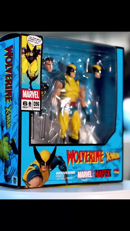 Boneco Articulado Wolverine Mafex X-Men 96 com Acessórios Versão