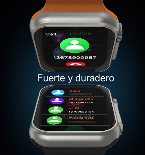 Smartwatch Reloj Inteligente Dt N0.1 Dt8 Ultra Doble Correa Plateado Deportiva Gris Gris