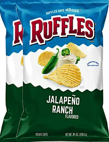 Ruffles Papas Fritas Sabor Alitas Picantes Y Jalapeño Ranch