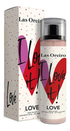 Body Splash Mujer Las Oreiro Love 100ml Aroma Jazmin Ambar