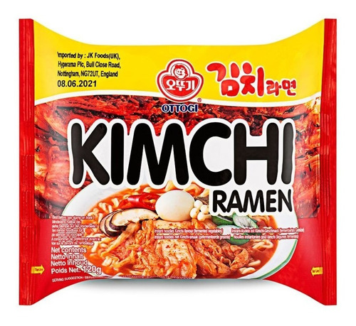 Lamen Coreano Picante Sabor Kimchi Conserva De Acelga Ottogi