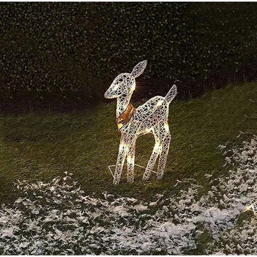 Juego De 3 Piezas De Alces Decorativos Para Jardín Navideñoy