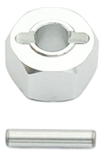 4 Piezas De Cubos De Rueda Hexagonales De Aleación De Plata