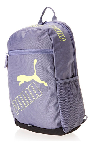 Mochila Phase 2 Mochila Puma para hombre y mujer, color gris oscuro, diseño de tela lisa