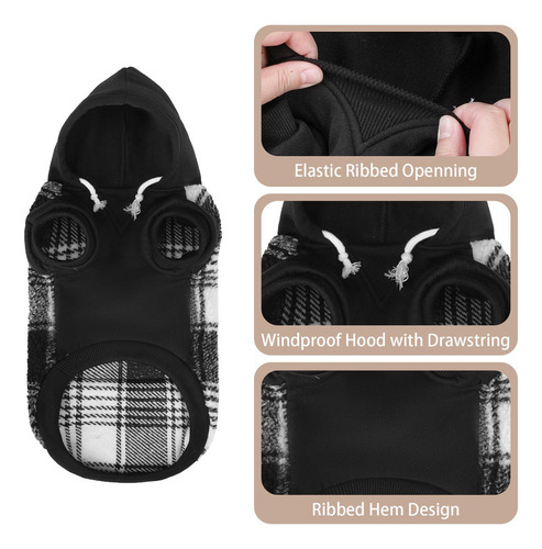 Pupteck Sudadera Con Capucha Para Perro, Sudadera Para Cacho