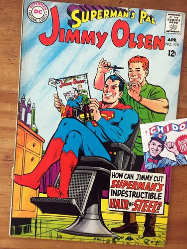 Comic - Jimmy Olsen #110 Batman Superman 1968 Neal Adams