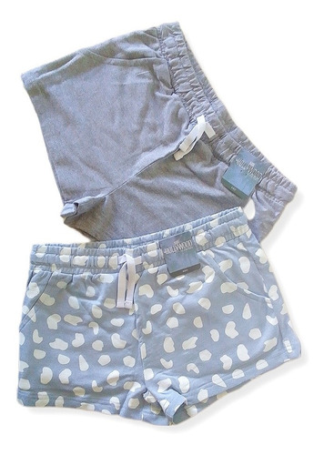 Shorts De Niña, Set De 2 Piezas, 100% Algodón, Importado