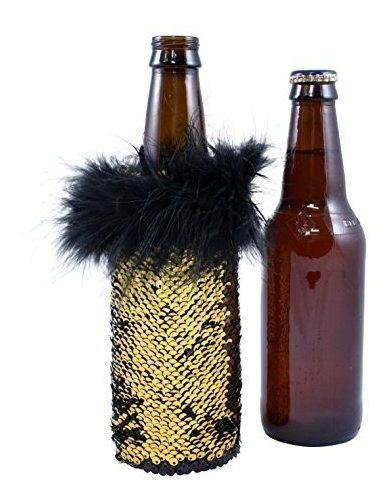 Susue accesorio para el día del hombre soporte para botellas de piel Funda de piel para botella de cerveza accesorio de cerveza 