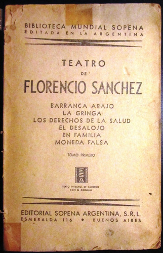 Teatro Florencio Sánchez - Barranca Abajo, En Familia Otros