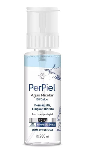 Perpiel Agua Micelar Bifasica Sin Fragancia X 200 Ml