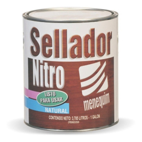 Sellador Nitro Menequin Listo Para Usar Natural 1/4 De Galón
